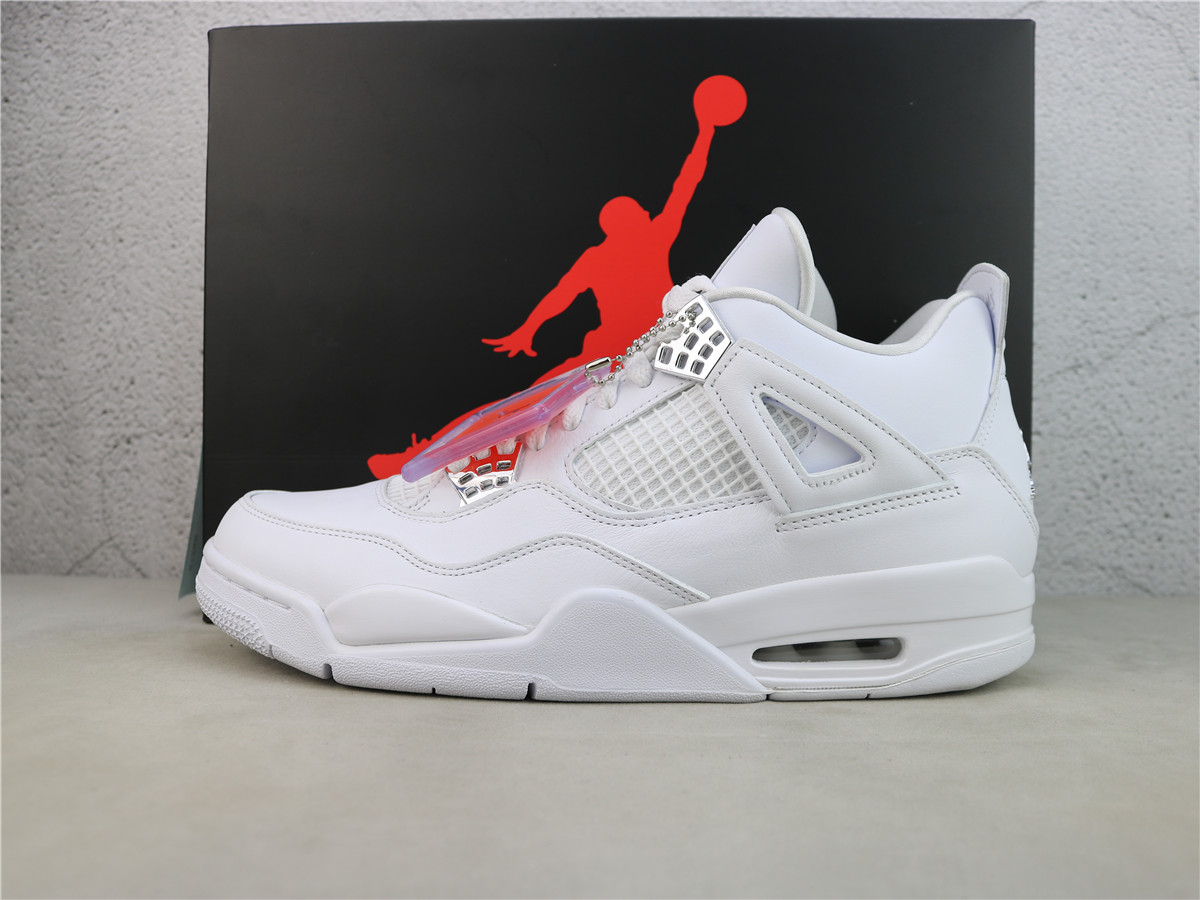 GX Batch Air Jordan 4 Retro Pure Money 2017 WHITE 308497-100